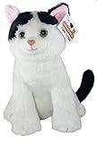 Shelter Pets Series One: Nibbles The Cat - 10" White and Black Kitten Plush Toy Stuffed Animal - Based on Real-Life Adopted Pets - Benefiting The Animal Shelters They were Adopted from