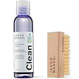 Jason Markk Essential Kit, Shoe Cleaner, 2-Piece Set, Deep Cleaning Solution & Durables Brush, Sneaker Care, Ideal for Footwear, Full Grain Leather, Rubber, and more, 4oz