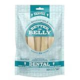 Better Belly Highly Digestible Rawhide Dental Chews, Treat Your Dog to a Chew with NO Artificial Colors or Flavors, 10 Count