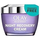 Olay Face Moisturizer, Anti-Aging Night Cream for Women - Fragrance-Free Skin Care, Instant Hydration, Anti-Wrinkle, Reduces Fine Lines, Exfoliates, Smooths Texture - Niacinamide, Amino Pepitde, 1.7Oz