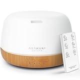 ASAKUKI Essential Oil Diffuser, Ultrasonic Aromatherapy Oil Humidifier with 7 Colors Lights 2 Mist Mode for Home