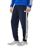 adidas Men's Essentials Warm-Up Slim Tapered 3-Stripes Tracksuit Bottoms, Legend Ink/White, Large