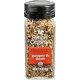 Simply Organic Pepper & More Everyday Spice Blend, 2.2 Ounce Jar, Great on Veggies, Chicken Fish and More, Vegan
