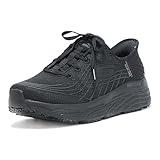 Skechers Women's Max Cushioning Elite SR Hands Free Slip-Ins Health Care Professional Shoe, BLK, 9