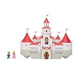 Super Mario Bros. Movie Mushroom Kingdom Castle Playset – Includes 1.25” Mario & Princess Peach Mini Figures – Interactive Movie Training Grounds – Ages 3+