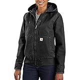 Carhartt womens Wj130 Washed Duck Active Jacket (Plus Size) Work Utility Outerwear, Black, XX-Large Plus