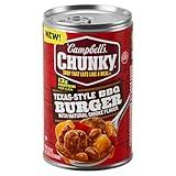 Campbell’s Chunky Soup, Texas-Style BBQ Burger with Natural Smoke Flavor, 18.8 oz Can