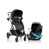 Evenflo Shyft Intuiti+ Travel System Featuring Revolve180 LiteMax NXT with SensorySoothe (Dubhan Black)