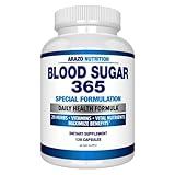 Arazo Nutrition Blood Sugar 365 Supplement – Supports Healthy Energy Levels - 120 Herbal Pills - 60 Day Supply