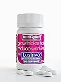 InstaRelief® Hair Growth with Lustriva® - Clinically Shown to Grow Thicker, Healthier Hair in 3 Weeks, Reduce Wrinkles and Fine Lines, with Biotin, Silicon, and Arginine, 60 Tablets