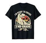I'm ready to crush 2nd Grade Vintage Dinosaur Back To School T-Shirt