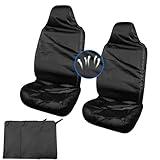 BDZMC Car Seat Cover Protector, Stain Resistant Car Front Seat Covers, Waterproof Car Seat Cover After Gym, Sweat Swimming, Car Seat Towel Covers for Car, Truck, SUV (2PCS)