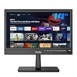 Feihe 14 inch Small Smart TV Built-in APP, HD Flat Screen Compact Smart Television for Kitchen, Home, RV Camper or On-The-Go Entertainment