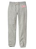 GAP Girls Logo Pull-on Joggers Sweatpants, Heather Grey, Small US