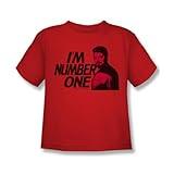 Star Trek - St: Next Gen/I'm Number One Juvy T-Shirt in Red, 4, Red