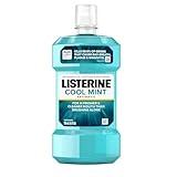 Listerine Cool Mint Antiseptic Mouthwash, Daily Oral Rinse Kills 99% of Germs That Cause Bad Breath, Plaque and Gingivitis for a Fresher, Cleaner Mouth, Cool Mint Flavor, 250 mL/ 8.5 Fl. Oz.