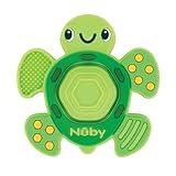 Nuby Teethe N' Pop Sensory Play Teether - Baby Teething Toy - 3+ Months - Turtle