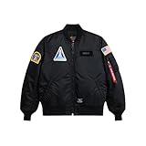 Alpha Industries NASA MA-1 Flight Jacket Gen II, Men's Classic - Black, L