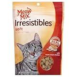 Meow Mix Irresistibles Soft Cat Treats with Real White Meat Chicken, 6.5 oz
