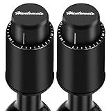 [2 PACK]Wine Bottle Stoppers, Reusable Wine Stoppers, Vacuum Wine Preserver with Time Scale Record, Wine Savers Vacuum Pump Corks Keep Wine Really Fresh, Best Gift Accessories.