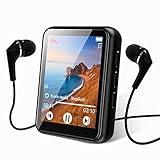 64GB MP3 Player Bluetooth 5.3 Touch Screen Music Player Portable mp3 Player with Speakers high Fidelity Lossless Sound Quality mp3 FM Radio Recording e-Book MP3 Player Support (128GB)