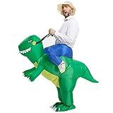 TOLOCO Inflatable Costume for Adults Dinosaur Costume, Inflatable Dinosaur Costume, Blow up Costume Adult Halloween Costumes for Men, Blow up T Rex Costume