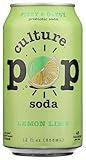 Culture Pop Soda Lemon Lime & Cardamom Probiotic Soda, 12 FZ