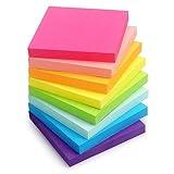 8 Pads Sticky Notes 3x3 Self-Stick Notes 8 Bright Multi Colors Purple Sticky Notes, 85 Sheet/Pad