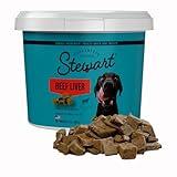 Stewart Single Ingredient Freeze Dried Raw Dog Treats, Beef Liver, 21 Ounce Resealable Tub, Training Treats or Meal Topper Dogs, High Protein, Grain Free, Gluten Free