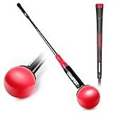 CHAMPKEY Golf Swing Trainer - Tempo & Flexibility Training Aids Warm-Up Stick Ideal for Golf Indoor & Outdoor Practice (Red, 48 Inches)