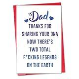Funny Father's Day Card, Legend Status, Unique Gift for Dad, Thanks for the DNA