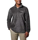 Columbia Men's Steens Mountain Half Zip Fleece, Charcoal Heather, X-Large