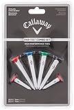 Callaway Par-Tee Plastic Golf Tees, White, 4 Pack