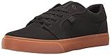 DC mens Anvil Tx Skate Shoe, Black/Gum, 10.5 US