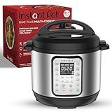 Instant Pot Duo Plus 9-in-1 Electric Pressure Cooker, Slow Cooker, Rice Cooker, Steamer, Sauté, Yogurt Maker, Warmer & Sterilizer, Includes App With Over 800 Recipes, Stainless Steel, 6 Quart