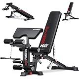 KeppiFitness Adjustable Weight Bench, Bench3000 MAX Heavy Duty Workout Bench Press with Leg Extension and Preacher Pad for Home Gym Fitness, Flat Incline Decline Sit Up Bench