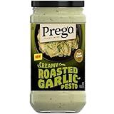 Prego Creamy Roasted Garlic Pesto Pasta Sauce, 14.5 oz Jar