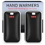 Hand Warmers Rechargeable, 2 Pack Electric Hand Warmer, Reusable Portable Pocket Heater USB Handwarmers, Gifts for Men, Women, Indoor, Outdoor, Hiking, Skiing, Camping, Hunting Accessories