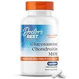 Doctor's Best Glucosamine Chondroitin Msm with OptiMSM Capsules, Supports Healthy Joint Structure, Function & Comfort, Non-GMO, Gluten Free, Soy Free, 240 Count (Pack of 1)