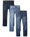 The Children's Place Boys Basic Straight Leg Jeans,Carbon Wash/Deep Blue Wash/Dk Juptier 3 Pack,7