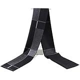 Rdylymx Men's Scarves Classic Arrival Winter Plaid Scarf Tassel Edge Soft Warm Scarf (New Black 2020)