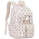 PIG PIG GIRL Corduroy Backpack Kids Backpack for Girls School Bags for Middle School Students Book Bag for Elementary Primary Kawaii Ita Backpack, Flower