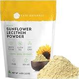 Kate Naturals Sunflower Lecithin Powder for Baking Bread, Gummies, Cooking. Substitute for Soy Lecithin Powder (4 oz, Non-GMO)
