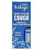 Oilogic Stuffy Nose & Cough Vapor Chest Roll-On Essential Oil for Babies & Toddlers - Gentle Baby Essentials - Pediatrician-Tested & Safe for Babies, 2 Fl Oz
