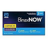 BinaxNOW COVID-19 Antigen Self Test, 1 Pack, 2 Tests Total, COVID Test With 15-Minute Results Without Sending to a Lab, Easy to Use at Home