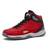 AND1 Pulse 3.0 Basketball Shoes for Men, Indoor or Outdoor, Street or Court Basketball Sneakers Men - Black, Red, or White - Red/Black, 8.5 Medium