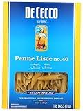 DE CECCO PASTA Lisce Penne Pasta, 16 OZ