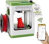 Fully Assembled Mini 3D Printer for Kids and Beginners - Complete Starter Kit with Auto Leveling 3D Printing Machine, 10M PLA Filament, and SD Card - WiFi 3D Home Printer for MAC, Windows, and Linux