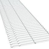 Snap Shelf -White Wire Easy Add-On Shelving 2 Pack – Closet Organizer with Tool-Free Installation, Wire Shelf Extension for Walk-In Closets and More