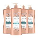 Suave 2 in 1 Shampoo and Conditioner with Micellar Infusion, cleansing and conditoning For All Hair Types, 28 oz Pack of 4